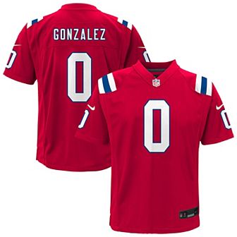 Youth Nike Christian Gonzalez Red New England Patriots Alternate Game Jersey