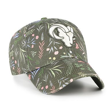 Women's '47 Green Los Angeles Rams Verbena Clean Up Adjustable Hat