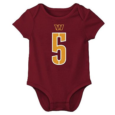 Infant Nike Jayden Daniels Burgundy Washington Commanders Player Name & Number Bodysuit