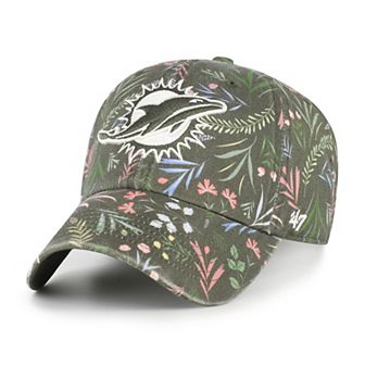 Women's '47 Green Miami Dolphins Verbena Clean Up Adjustable Hat