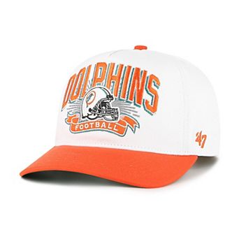 Youth '47 White/Orange Miami Dolphins Prime Play Hitch Adjustable Hat