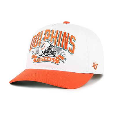 Youth '47 White/Orange Miami Dolphins Prime Play Hitch Adjustable Hat