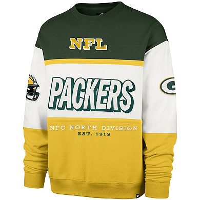 Men's '47 Green/Gold Green Bay Packers Breeze Maximalist Sweatshirt