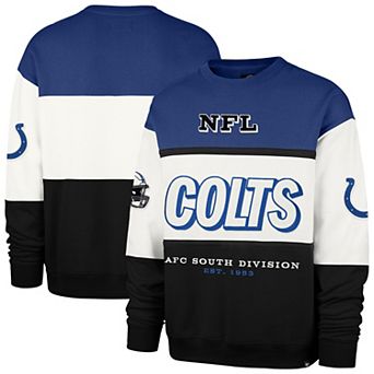 Men's '47 Blue/Black Indianapolis Colts Breeze Maximalist Sweatshirt