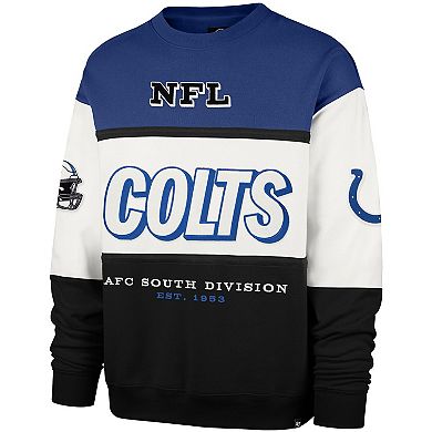 Men's '47 Blue/Black Indianapolis Colts Breeze Maximalist Sweatshirt