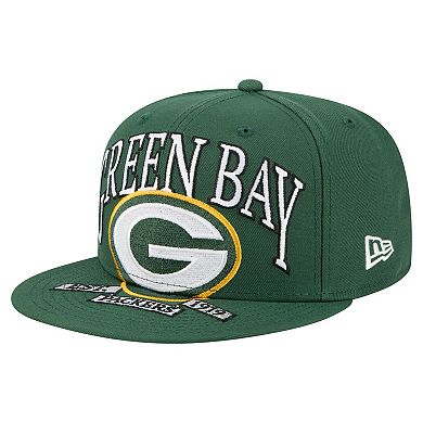 Men's New Era Green Green Bay Packers Oversized 59FIFTY Fitted Hat