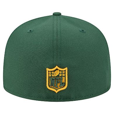 Men's New Era Green Green Bay Packers Oversized 59FIFTY Fitted Hat