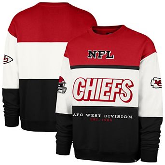 Men's '47 Red/Black Kansas City Chiefs Breeze Maximalist Sweatshirt