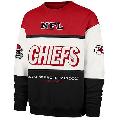 Men's '47 Red/Black Kansas City Chiefs Breeze Maximalist Sweatshirt
