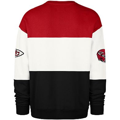 Men's '47 Red/Black Kansas City Chiefs Breeze Maximalist Sweatshirt