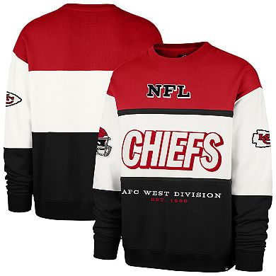 Men's '47 Red/Black Kansas City Chiefs Breeze Maximalist Sweatshirt