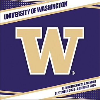 Washington Huskies 12�۝ x 12�۝ 2026 Team Wall Calendar