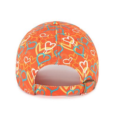 Girls Toddler '47 Orange Miami Dolphins Mural Clean Up Adjustable Hat