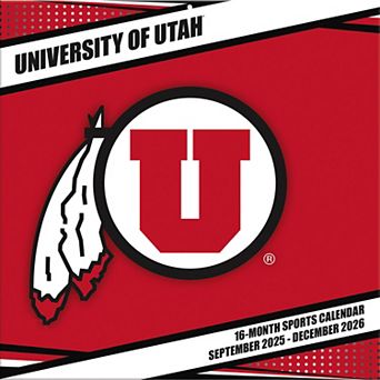 Utah Utes 12�۝ x 12�۝ 2026 Team Wall Calendar