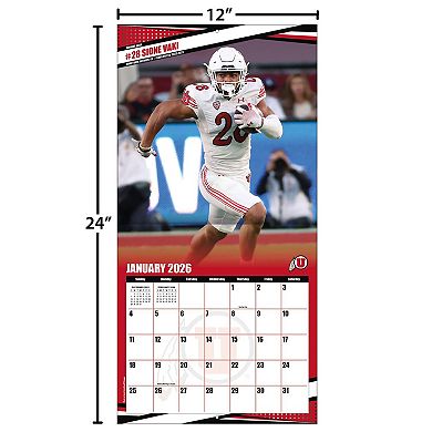 Utah Utes 12 ۝ x 12 ۝ 2026 Team Wall Calendar