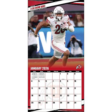 Utah Utes 12 ۝ x 12 ۝ 2026 Team Wall Calendar