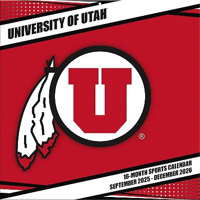 Utah Utes 12 ۝ x 12 ۝ 2026 Team Wall Calendar
