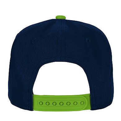 Youth Outerstuff College Navy Seattle Seahawks Essentials Adjustable Hat