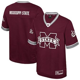 Men's Colosseum Maroon Mississippi State Bulldogs Nothing But The Hits Football Jersey