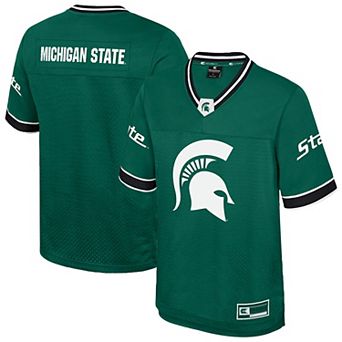 Men's Colosseum Green Michigan State Spartans Nothing But The Hits Football Jersey