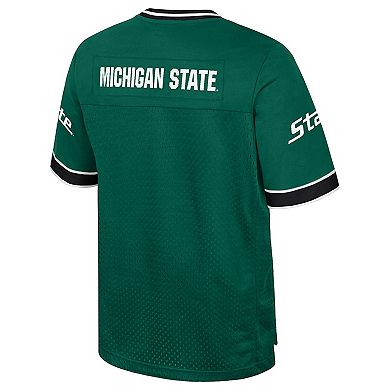 Men's Colosseum Green Michigan State Spartans Nothing But The Hits Football Jersey