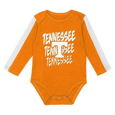 Infant Outerstuff Tennessee Orange/White Tennessee Volunteers Double Down Bodysuit and Pants 3-Piece Set