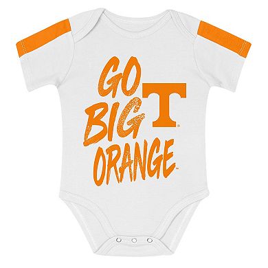 Infant Outerstuff Tennessee Orange/White Tennessee Volunteers Double Down Bodysuit and Pants 3-Piece Set