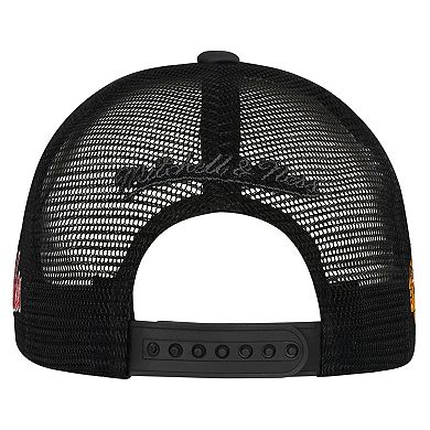 Youth Mitchell & Ness White Chicago Blackhawks Mascot Adjustable Trucker Hat