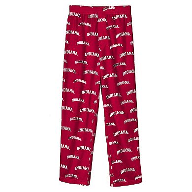 Youth Crimson Indiana Hoosiers Team Color Printed Pants