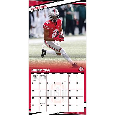 Ohio State Buckeyes 12 ۝ x 12 ۝ 2026 Team Wall Calendar