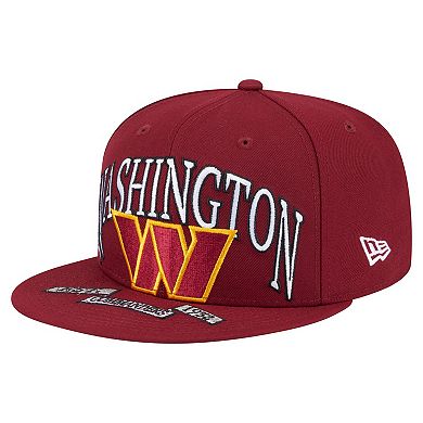 Men's New Era Burgundy Washington Commanders Oversized 59FIFTY Fitted Hat