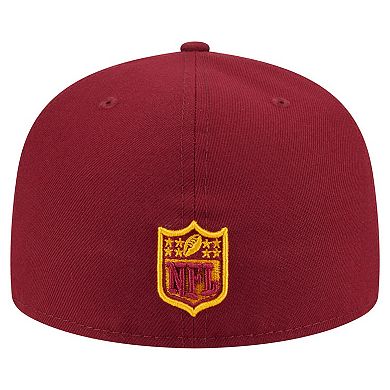 Men's New Era Burgundy Washington Commanders Oversized 59FIFTY Fitted Hat