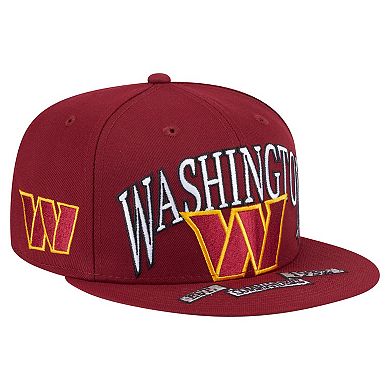 Men's New Era Burgundy Washington Commanders Oversized 59FIFTY Fitted Hat