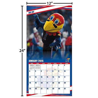 Kansas Jayhawks 12 ۝ x 12 ۝ 2026 Team Wall Calendar