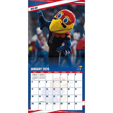 Kansas Jayhawks 12 ۝ x 12 ۝ 2026 Team Wall Calendar