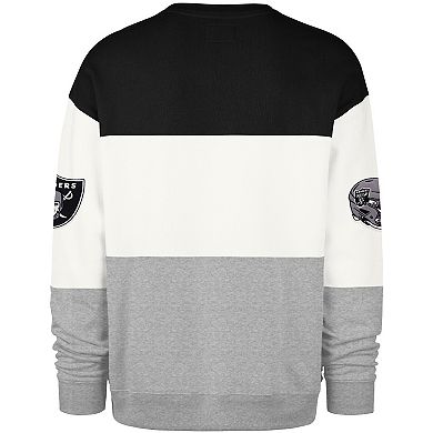 Men's '47 Black/Gray Las Vegas Raiders Breeze Maximalist Sweatshirt