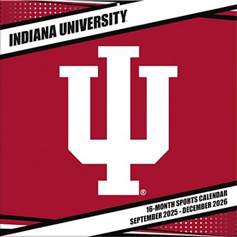 Indiana Hoosiers 12�۝ x 12�۝ 2026 Team Wall Calendar