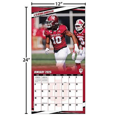 Indiana Hoosiers 12 ۝ x 12 ۝ 2026 Team Wall Calendar