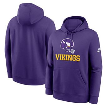 Men's Nike Purple Minnesota Vikings Best Season Rewind Club Pullover Hoodie