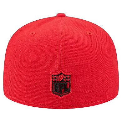 Men's New Era Red Kansas City Chiefs Oversized 59FIFTY Fitted Hat