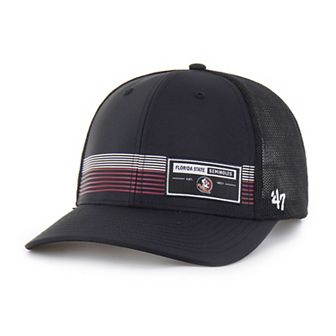 Men's '47 Black Florida State Seminoles Rangefinder brrr Trucker Adjustable Hat