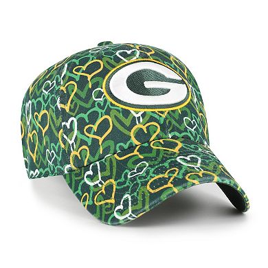 Girls Toddler '47 Green Green Bay Packers Mural Clean Up Adjustable Hat