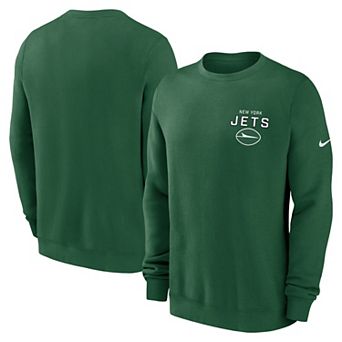 Men's Nike Green New York Jets Primetime Club Fleece Pullover Sweatshirt