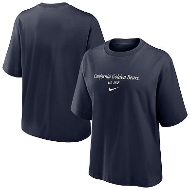 Women's Nike Navy Cal Bears Boxy T-Shirt