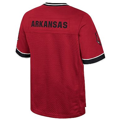 Men's Colosseum Cardinal Arkansas Razorbacks Nothing But The Hits Football Jersey