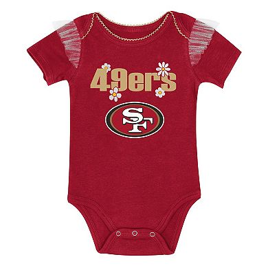 Girls Infant Outerstuff San Francisco 49ers My Team Rocks Bodysuit and Skirt Set