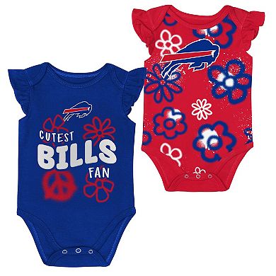 Girls Newborn & Infant Outerstuff Buffalo Bills The Sunshine Two-Piece Bodysuit Set