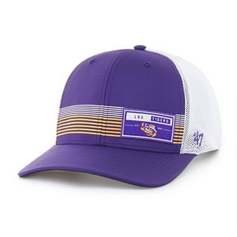 Men's '47 Purple LSU Tigers Rangefinder brrr Trucker Adjustable Hat