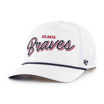 Men's '47 White Atlanta Braves Brrr Fairway Hitch Adjustable Hat