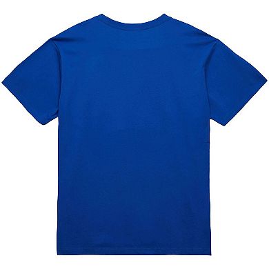 Men's Mitchell & Ness Blue New York Knicks Big & Tall Hardwood Classics Final Seconds T-Shirt